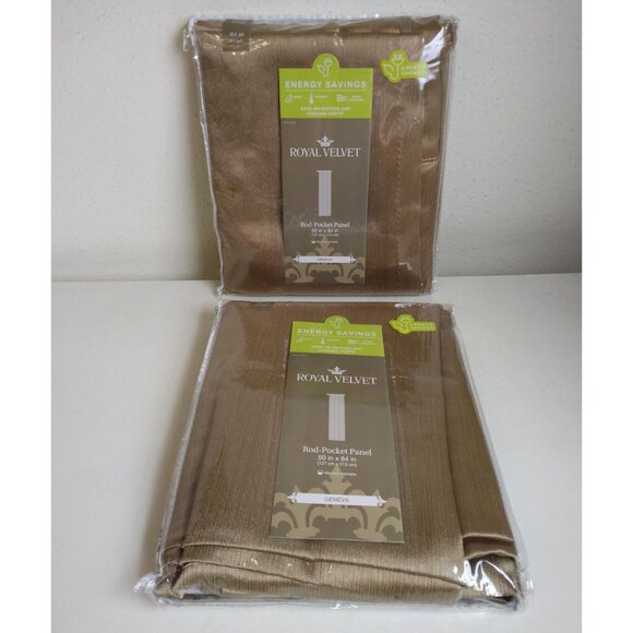 2 Pack Energy Saving Curtain Panels 50 x 84" - Picture 1 of 10